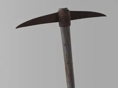 Pick Axe Tools Low-poly 3D model