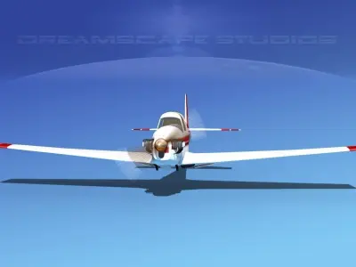 Mooney M-18 Mite V12 3D model