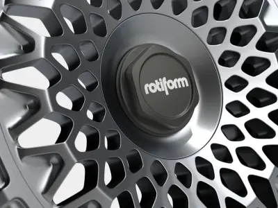 Rotiform LHM R Wheel Rim 3D Model UVW Unwrapped 3D model