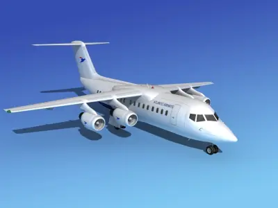 BAe 146-200 Atlantic Airways 3D model