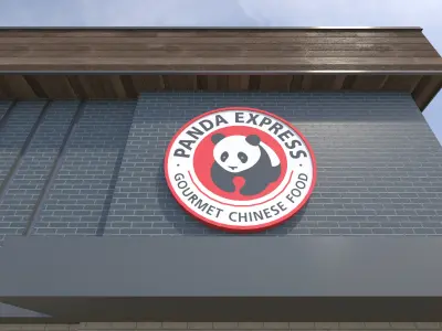 Retail-034 Panda Express With Site 3D model