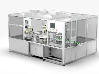 Multi-station Automatic Labeling Machine 3D model