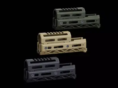 CRC 1U040 KPYK AK Short Handguard Low-poly 3D model