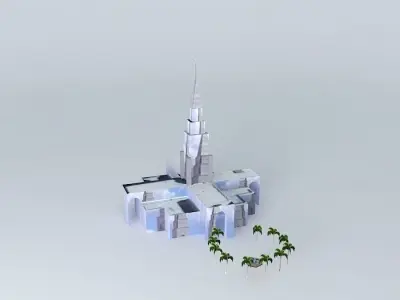 Mormon temple Campinas 3D model