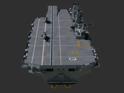 Queen Elizabeth Class Aircraft Carrier 3D model