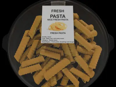 Fresh Pasta Low-poly 3D model