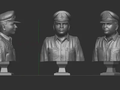 Indian police 3D print model