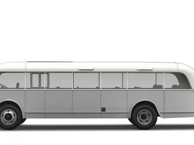 Generic Old Bus 3D model