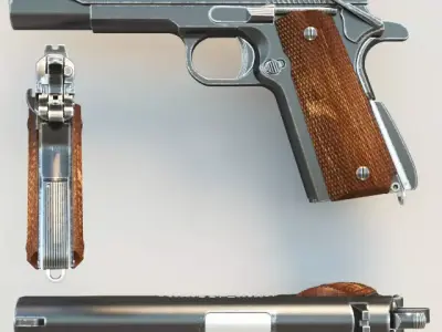 Pistol Colt1911 3D model