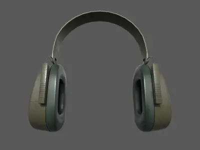  Ear  Defenders RACAL Low-poly 3D model