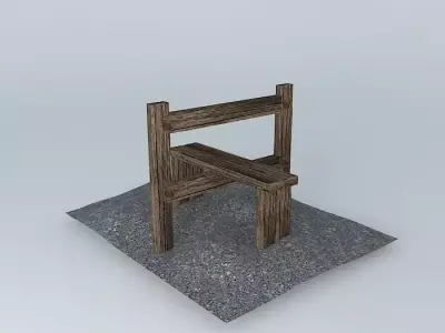 Eco Rail Track Old Split Sleeper StyleDummy Free 3D model