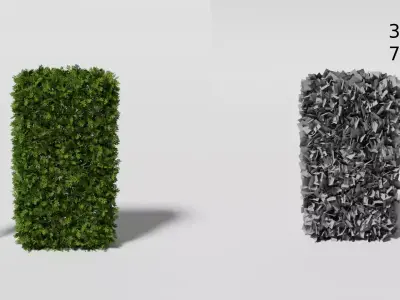 Garden Boxwood Pack V3 Free 3D model