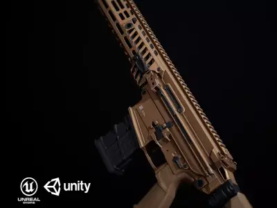 MCX Spear PBR Low-poly 3D model