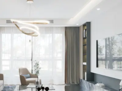 Modern Home Restaurant 3D model