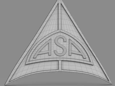 asa logo 3D model