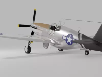 P-51 C Mustang Lopes Hope 3D model