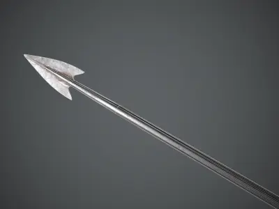 Javelin Medieval Free low-poly 3D model