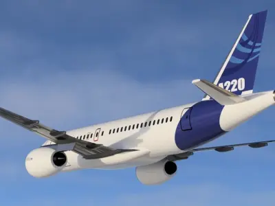 Airbus A220 3D print model