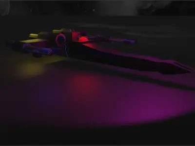 X-Wing From Star wars 3D model Free low-poly 3D model