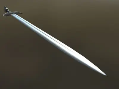 Sword White Wolf Low-poly 3D model
