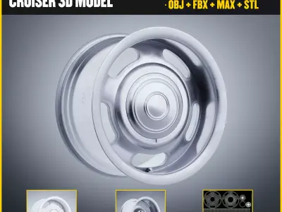 American Legend Wheels - Cruiser Low-poly 3D model