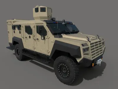 Roshel Senator EOD Low-poly 3D model