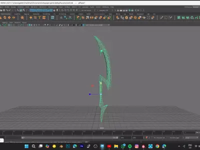 slicer sword model Low-poly 3D model
