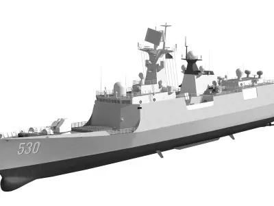 Type 054A guided missile frigate Chinese Liberation Army Navy 3D model