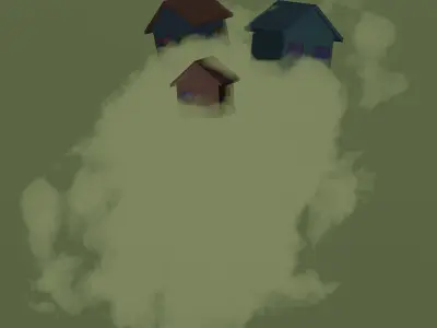 house on clouds Free 3D model