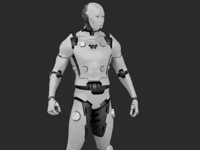 META HUMAN BOT RIGGED 3D model