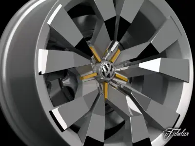 Volkswagen Crossblue rim 3D model