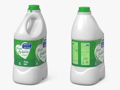 Almarai Fresh Laban Full Fat 2L 3D model