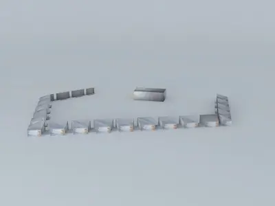 Puente Zuazo defensive batteries Free 3D model