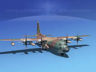 Lockheed C-130 Hercules Pakistan Air Force 3D model