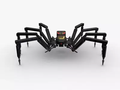 Spider Bot v2 Low-poly 3D model