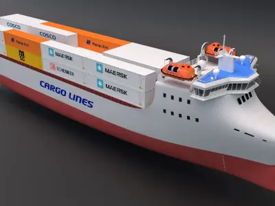 Cargo Ship Container 3D model