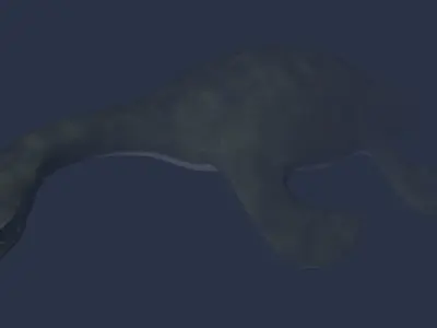 Cryptocleidus dinosaur Low-poly 3D model