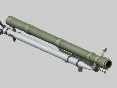 Missile Launcher Low-poly 3D model