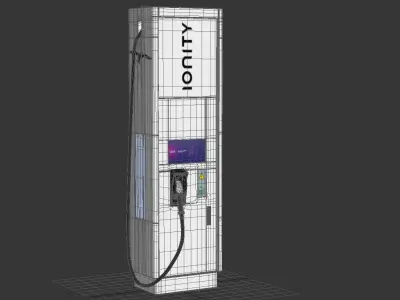EV Ionity Charging Station 1 3D model