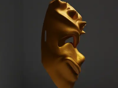 Scary Movie Cosplay Face Mask 3D print model