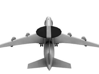 Lowpoly E-3A Sentry Airplane 3D Model Low-poly 3D model