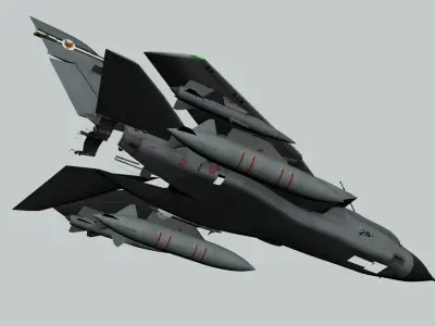 Tornado GR1 3D Cockpit 3D model