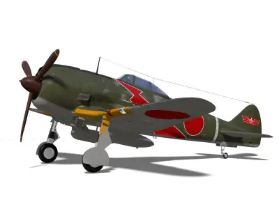 Nakajima Ki44 Tojo type II Otsu 3D model