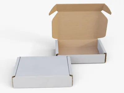 Corrugated Box V3 3D model