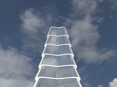 Skyscraper star 3D model