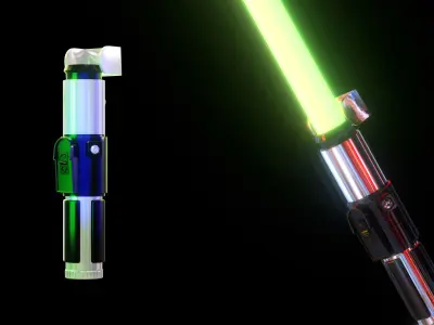 Yoda Lightsaber 3D model