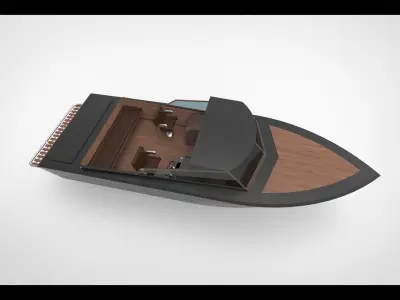 Luxury speedboat 2 3D model