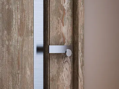 Door 5 wooden 3D model
