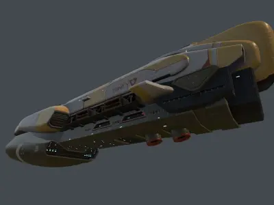 Trinity Ship Low-poly 3D model