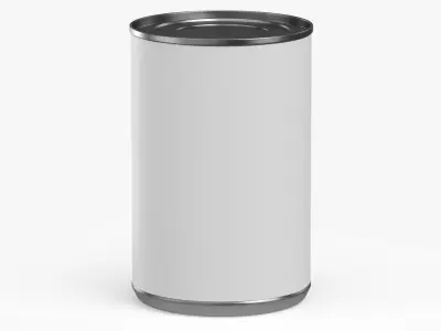 Canned Carrots 14 5oz Blank and Generic Label 3D model